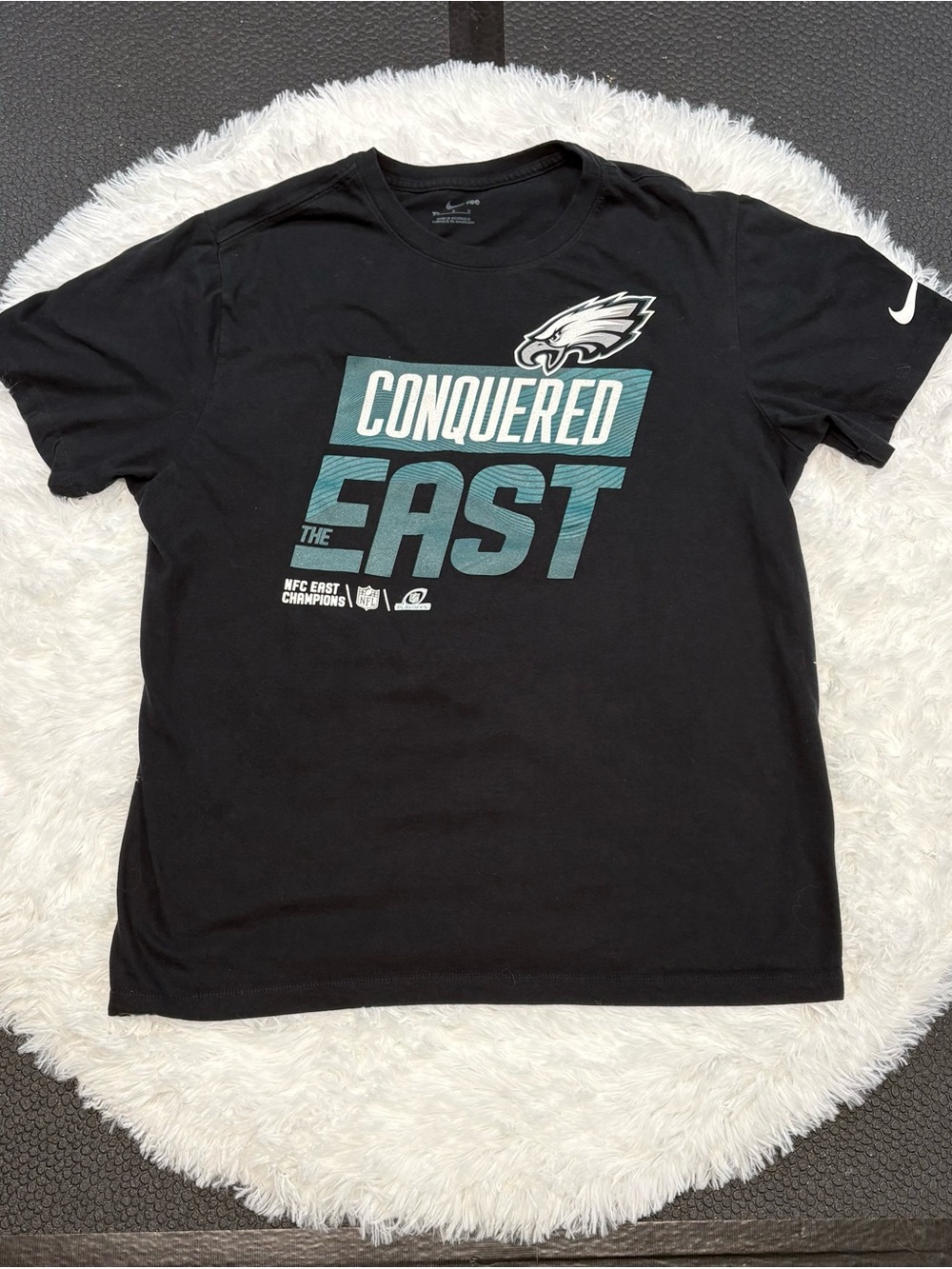Nike Black Philadelphia Eagles Teal 'Conquered The East' Graphic Tee
